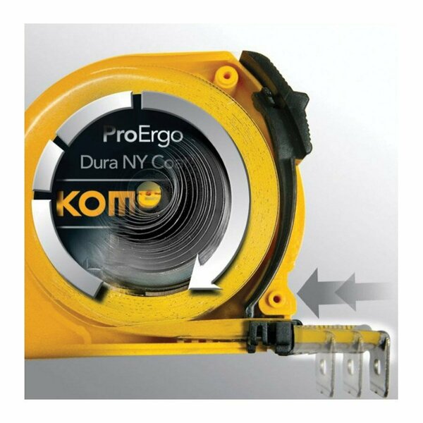 Komelon Usa 25' X 1 in. Yellow Power Tape Measure 4925